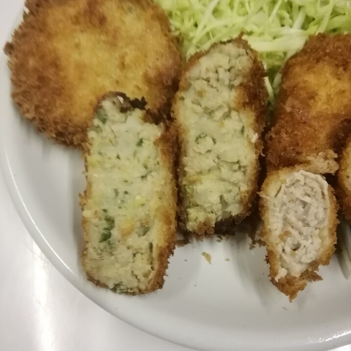 餃子の餡でコロッケ